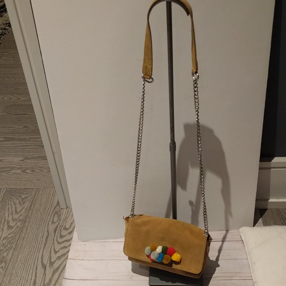 🌸🍀Suede leather bag by Zara🌸🌼🌸